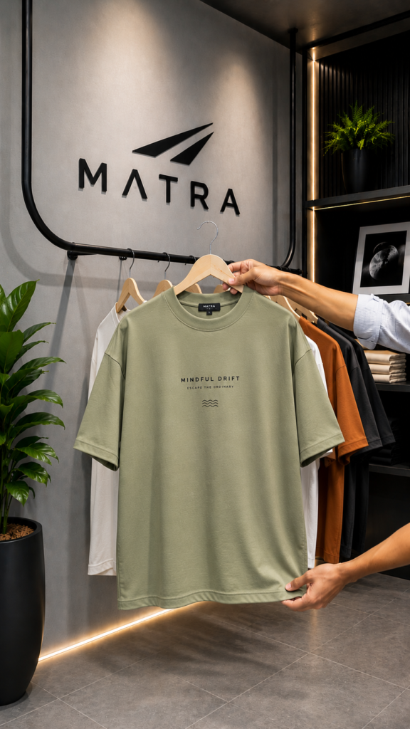 Heavyweight Drop Shoulder Tee, Sage